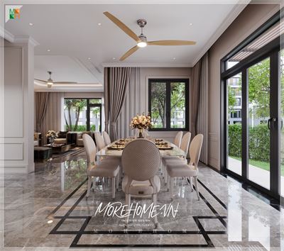*Phòng Bếp Tân Cổ Điển Đẹp Cho Biệt Thự