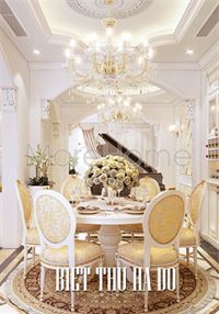 Thiết kế nội thất biệt thự tân cổ điển cao cấp tại Hà Đô